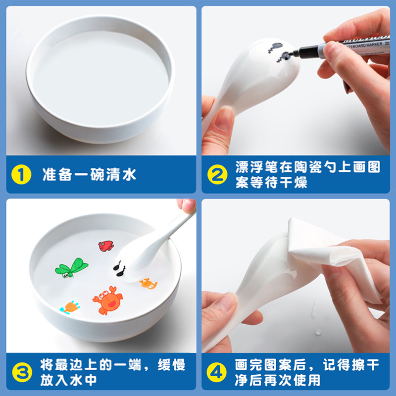 Diversión de los niños agua pintura acuarela pluma mágica pintura renacuajo cangrejo color pizarra pluma