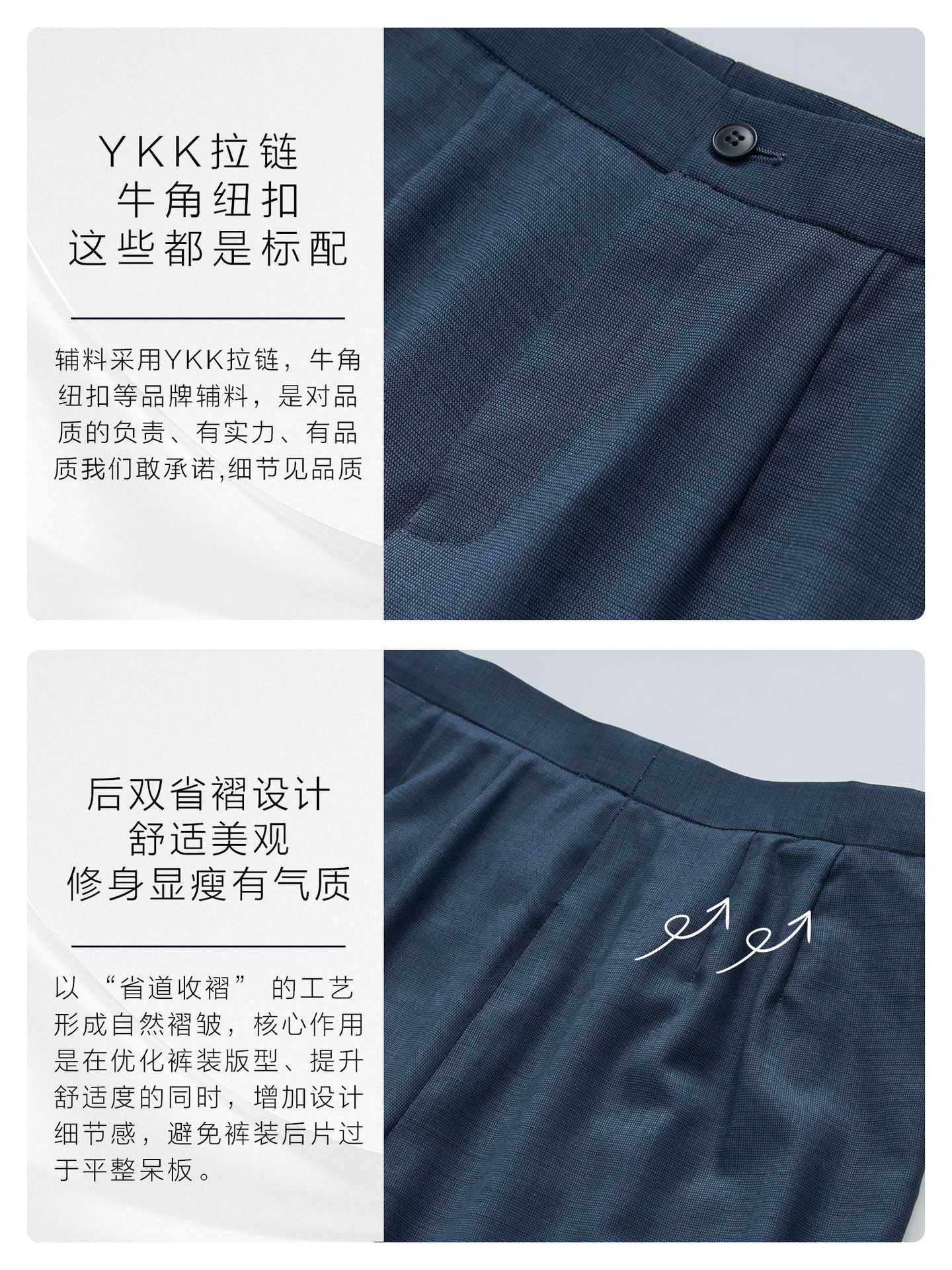 Pantalones de lana de mujer gris azul de dos colores, pantalones de trabajo de tamaño pequeño, pantalones de nueve puntos, pantalones casuales de trabajo de mujer