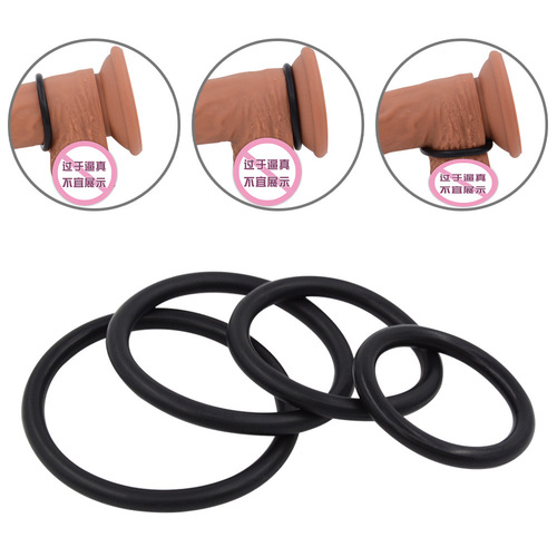 Men's rubber locking semen ring, penis sleeve, delay ring, sensitivity reducing cock ring sex appliances, sex toys for couples