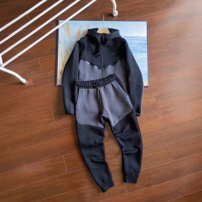 2025 Spring and Autumn Casual Sports Laminated Technology Zipper Jacket and Sweatpants Suit 950 and 496