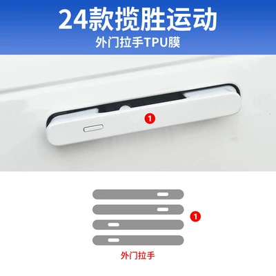 Car interior film Navigation Screen Tempered Film Car - 24-25-range-rover-sport-exterior-door-handle-tpu