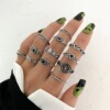 Retro metal ring, fashionable set, advanced accessory, Amazon, European style, high-quality style, wholesale