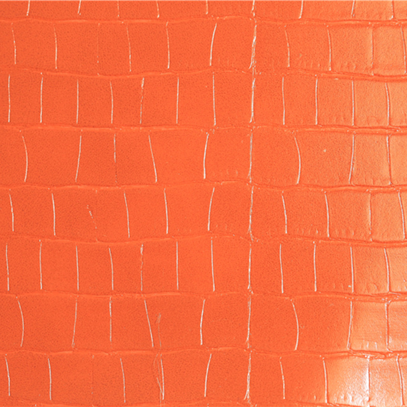 21年新鳄鱼纹箱包仿皮面料人造革鞋材内饰软包材料1.8厚革竹节纹