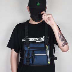 Wholesale tactical pack, new trendy streetwear work bag for men&mdash;casual, sports, cycling, tech-inspired vest, waistcoat, and backpack.