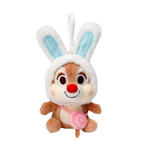 Genuine Disney pendant plush toy Strawberry Bear doll doll school bag cute pendant Winnie the Pooh toy