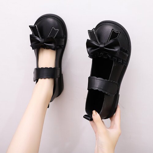 Japanese-style JK single shoes for women, autumn and summer new Lolita flat small leather shoes with bowknot, cute and versatile, popular among netizens