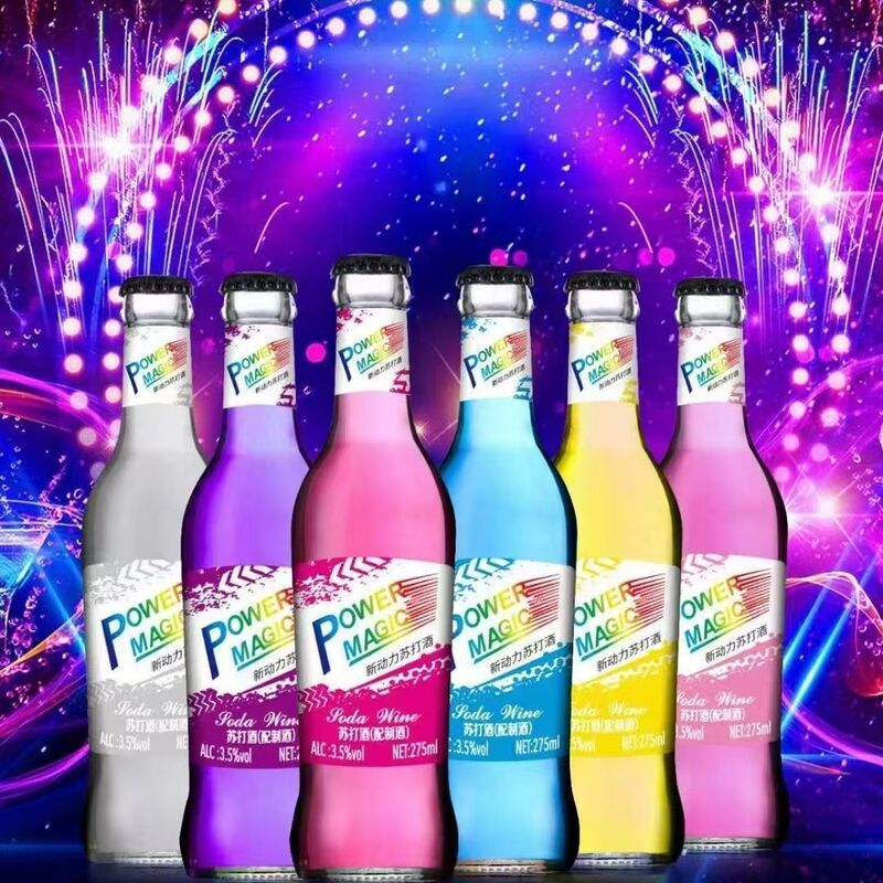 New Power Soda Drink Wholesale Box 275ml*24 Bottles for Nightclubs, Bars, Ktvs, Pre-Mixed Bottled Beverages