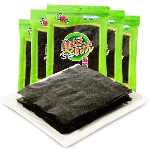 Good Time Seaweed 1.5g Bag Independent Packaging Rice Paper Seaweed Wholesale Full Carton Original Flavor