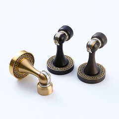 Bedroom brass floor suction wall suction mechanical all-copper room door stop strong magnetic suction anti-collision bathroom brass door suction
