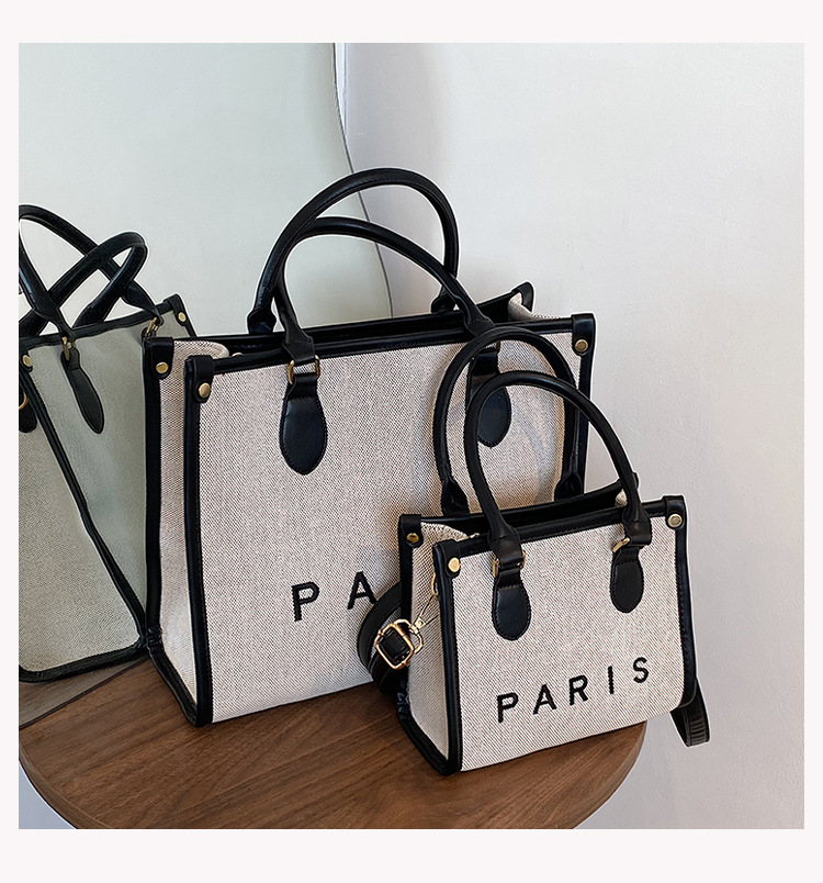 Nihaojewelry Wholesale Fashion Letter Paris Large Capacity Tote Bag display picture 44