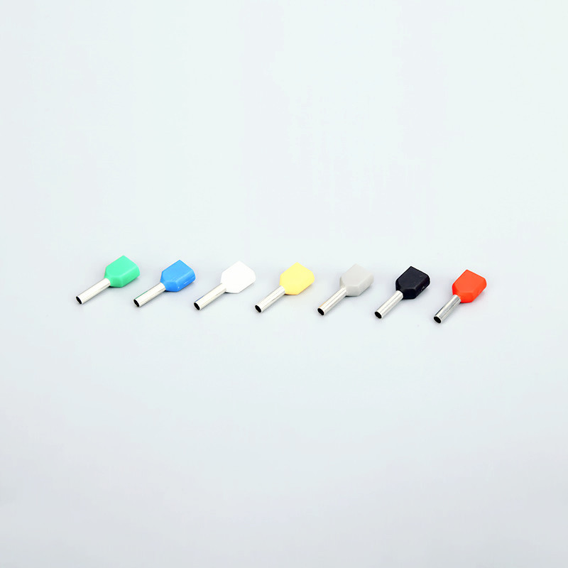 TE双线管形预绝缘接线头针形线耳冷压端子塑料端子TE4009 4012