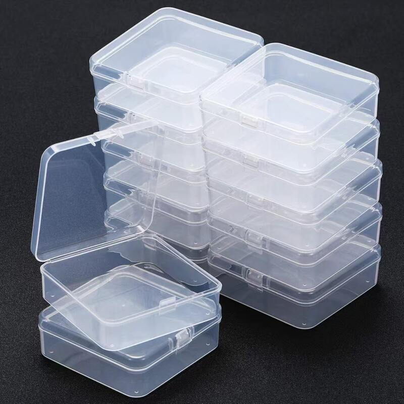 Earbud Storage Box, Transparent Small Box for Storing Earrings, Jewelry, and Beads, Pp Multi-Specification Earring Storage Scene Diagram