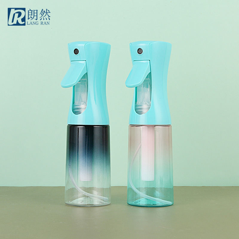 厂家供应200ml渐变高压持续喷雾瓶 美容美发补水细雾喷瓶