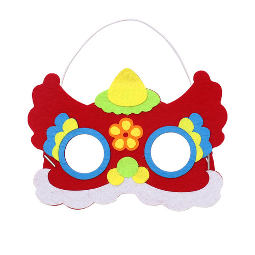 May Day handmade animal masks diy production material package non-woven mask performance props kindergarten toys