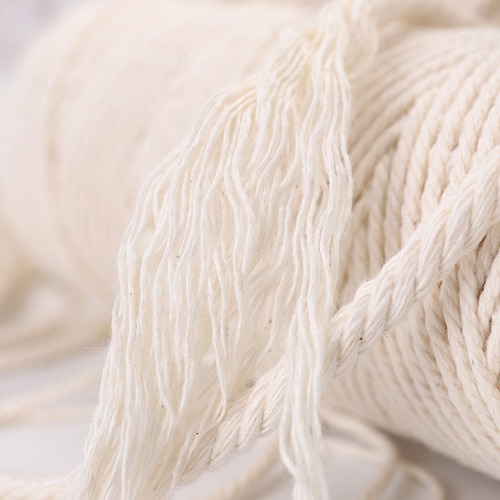 Bohemian 1-6mm milky white cotton rope diy handmade tapestry rope bag rice dumpling thread tag rope cotton thread Xinjiang cotton