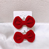 Children's hairgrip for princess, hairpins with bow, hair accessory, red bow tie, headband