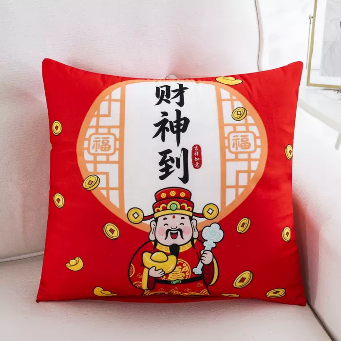 2025新款马年春节抱枕各大保险银行礼品抱枕可定图案可印logo