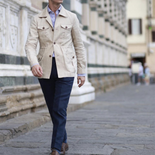 �羳�W���C�bsafari jacket����A��Ӣ���͹ż��b������ʿ������Y