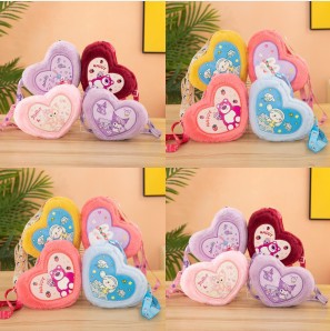 Comercio exterior nueva bolsa de felpa, muñeca, bolso, máquina de agarre, máquina de garras, intercambio de muñecas, muñeca de oso, ciudad de videojuegos, intercambio de mochilas