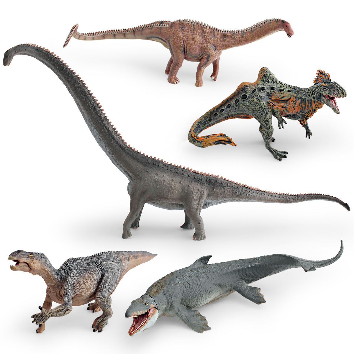 Simulación transfronteriza serie de dinosaurios jurásicos herbívoros Lianglong Lei Longmen Xi Long mesa juguetes de decoración estática