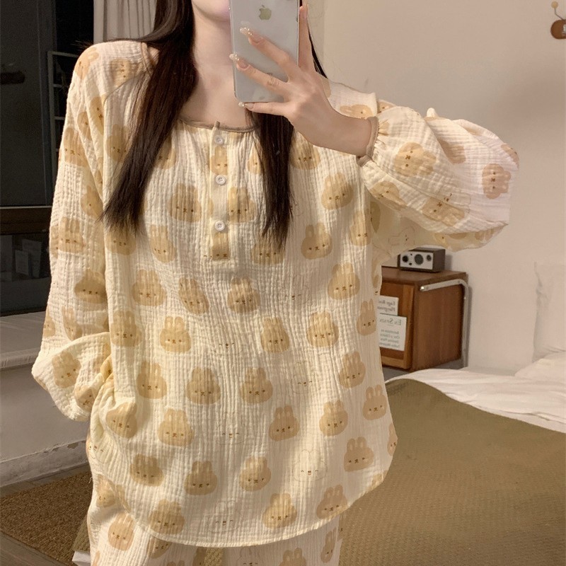 Brand comfortable breathable cotton cute cartoon long-sleeve