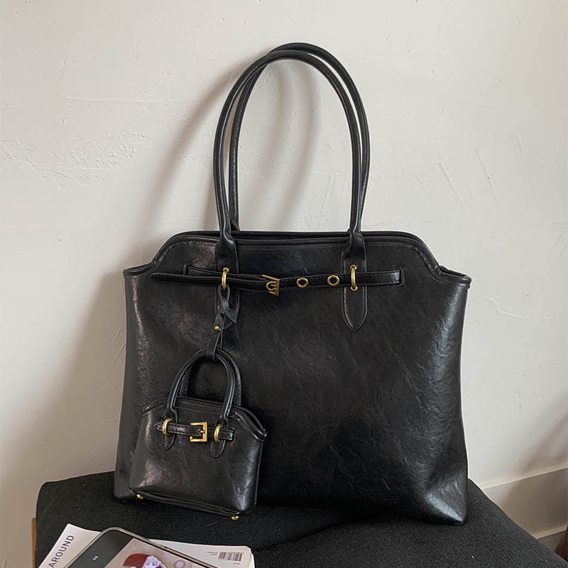 2025 otoño y invierno nueva gran capacidad de transporte bolsa bolsa de mano maletín retro bolso de hombro bolsa de compras de alta calidad