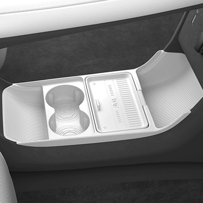 26 Models of Qiyuan Q05 Dedicated Lower Center Console Storage Boxes, Car Accessories, Interior Modification, In-Car Silicone Storage Boxes (Other Automotive Interior Supplies) - qiyuan-q05-jade-white-storage-box-under-the-center-console