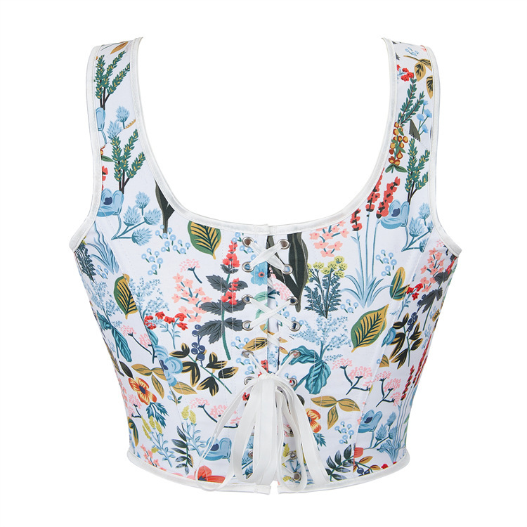 New Style Black Flower Adjustable Shoulder Strap Women's Tube Top Push Up Top