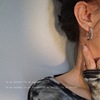 Metal earrings, simple and elegant design