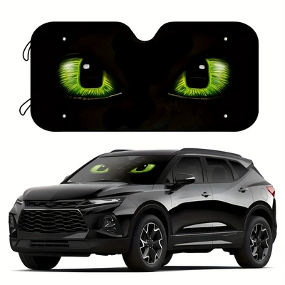 Heat-Insulating Sunshade Car Universal | Sun shade - 130cm70cm-big-black-eyes