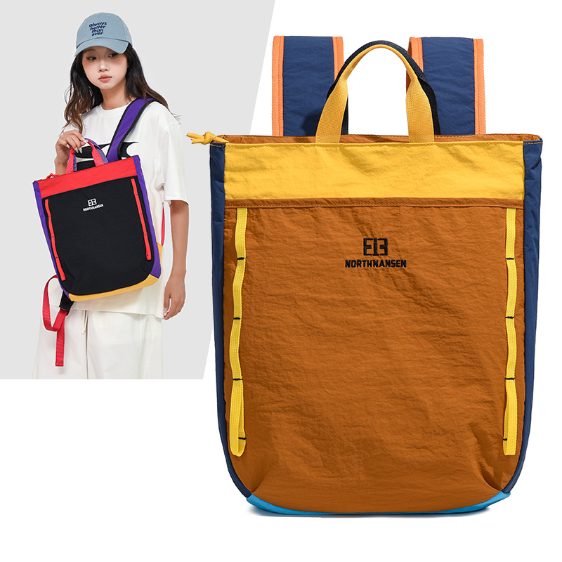 Mochila de color contraste al aire libre de montaña de marvel tinny nuevo otoño de gran capacidad de montaña bolsa de bicicleta