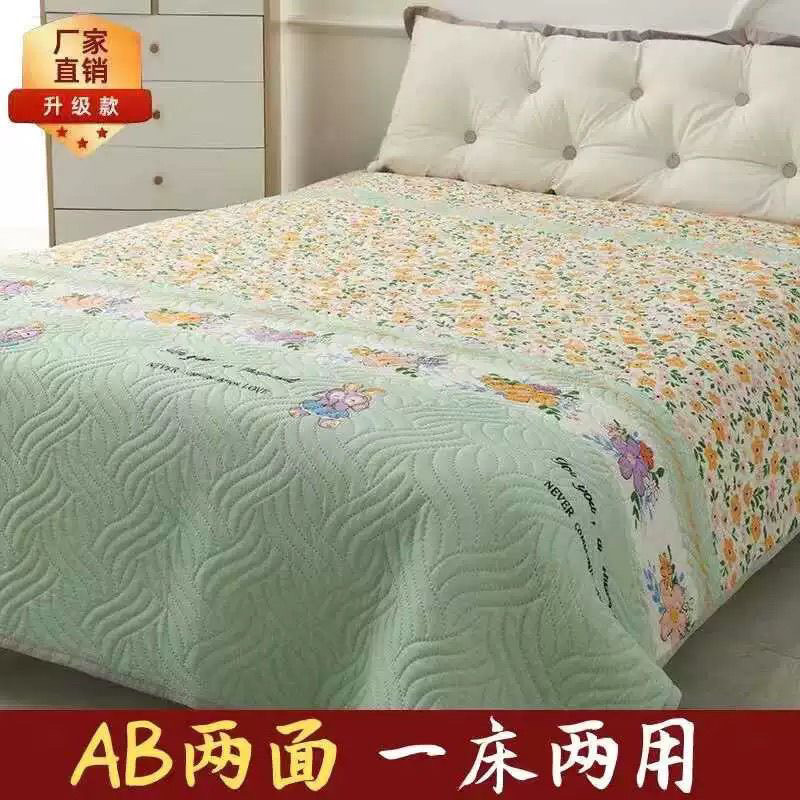 オールシーズンベッドカバー三層キルト寮シーツ厚手畳両面兼用毛布外国貿易工場卸売|undefined