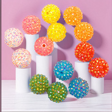 12～20MM亚克力树脂钻钻球 DIY饰品配件配饰材料串珠 平钻杨梅球