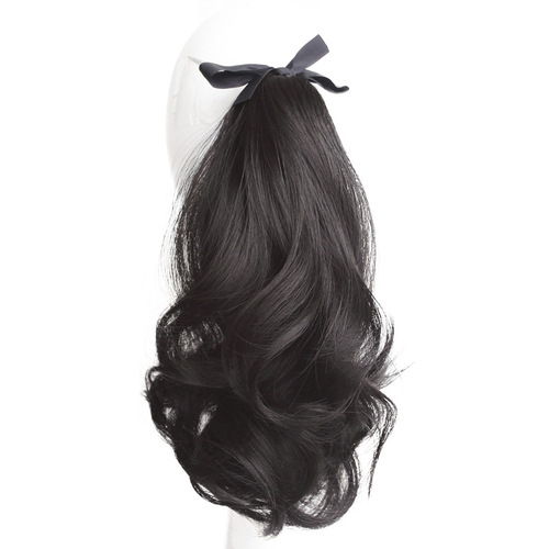 Ponytail wig for women pear blossom curls fluffy strappy low ponytail natural artificial hair long hair short ponytail wig braids