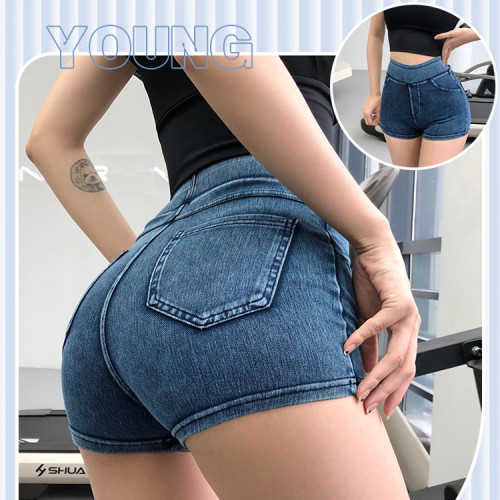 Women's Calf Muscle Fitness Leggings with High-Waisted Hip Lifting Yoga Shorts for Gym, Stretchy Leggings for Pilates and Dance Fitness, New Style