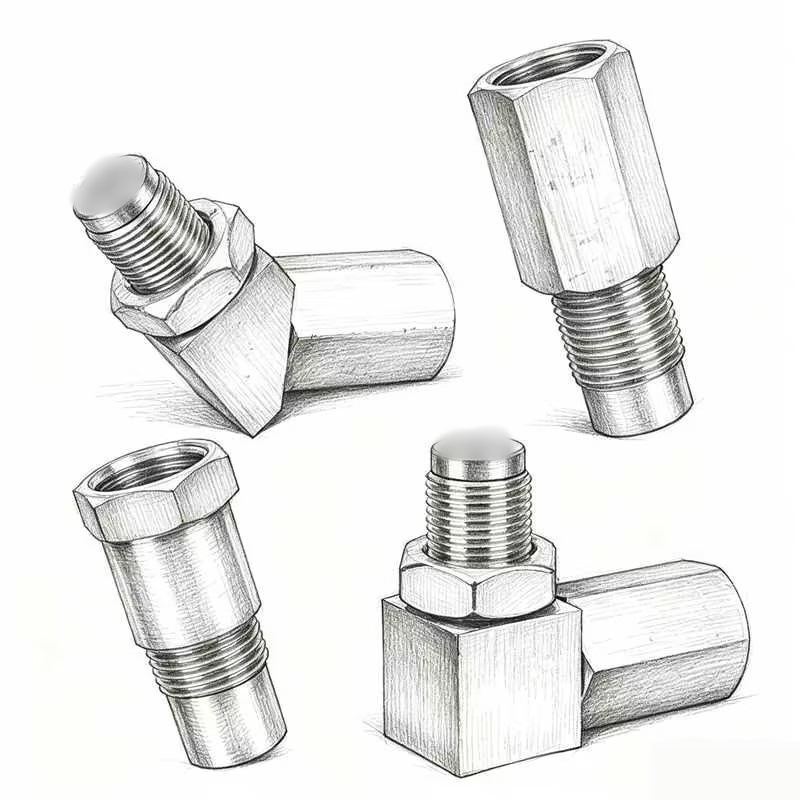 O2 Oxygen Sensor L-Type Extension Adapter Is Suitable for Exhaust Manifold Modification Car Pipe Fittings Connector M18X1.5