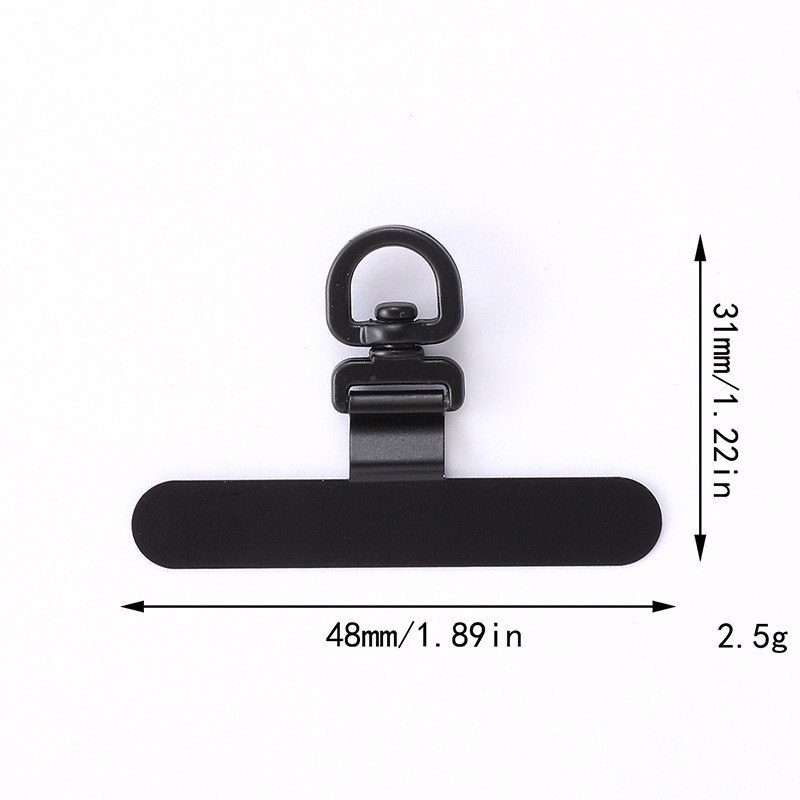 【360-Degree Rotation】Mobile Phone Pad Holder Wholesale Single Clip Phone Lanyard Crossbody Universal Card Holder