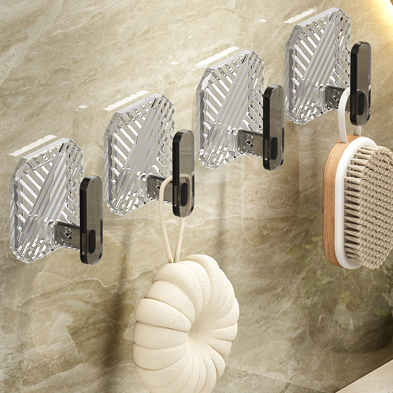 Acrylic Hook Punch-free Light Luxury Strong Adhesive Seamless Household Bathroom Towel Hook Wall Hook Clothes Hook