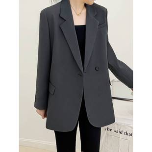 Spring and Autumn Suit New Jacket 2024 Design Niche Loose Korean Style Elegant Casual Suit Top