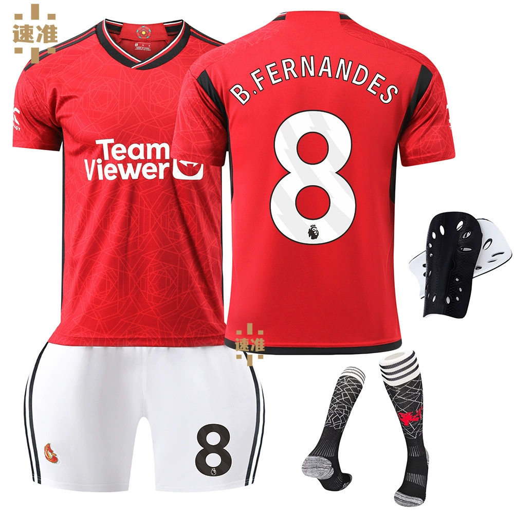 2324 Xinman L Red Devils home football uniform suit No. 10 Rashford 21 Anthony 25 Sancho B fee jersey