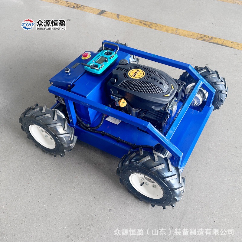 Small Sports Car Remote Control Robot Lawn Mower, Tire-Type Grass Shredder, Lawn Trimmer, Courtyard Lawn Mower
