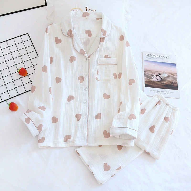 Хлопковый пижамный комплект, марля комфорт, много принтов, размеры M–L–XL