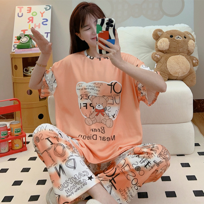 Pijamas nuevos pajamas de verano para mujeres pijamas cortos y largos Mickey ropa para el hogar comercio exterior transfronterizo sudeste asiático