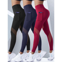 M 74346 Mesh panel high waist yoga pants ��ɴƴ�Ӹ����٤��
