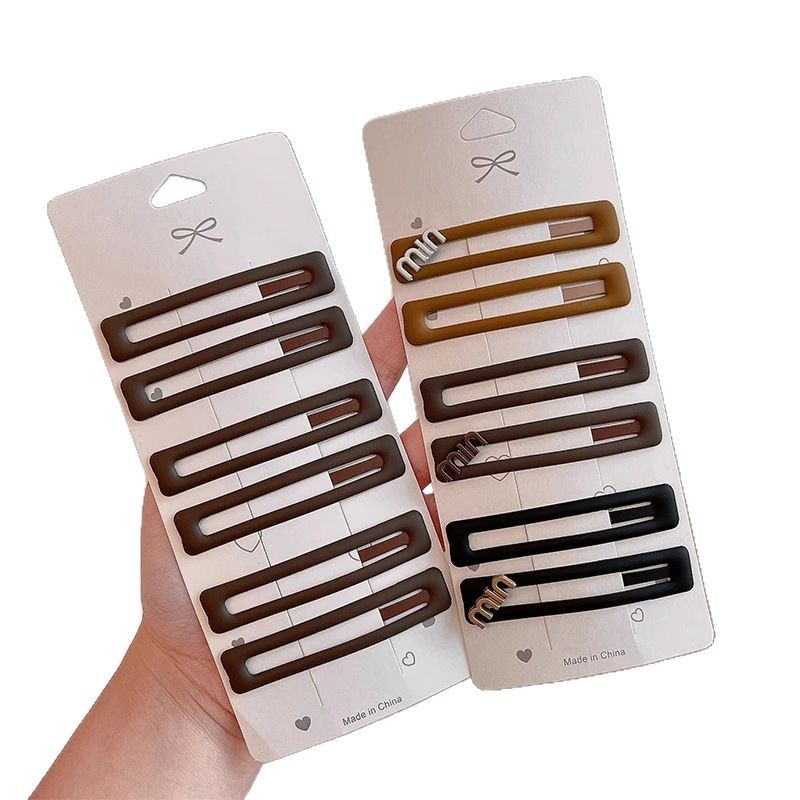 Pin de cabello de la frente lateral pin de cabello negro femenino pin de cabello 2025 nuevo toque de cabeza de tarjeta de cabello marino