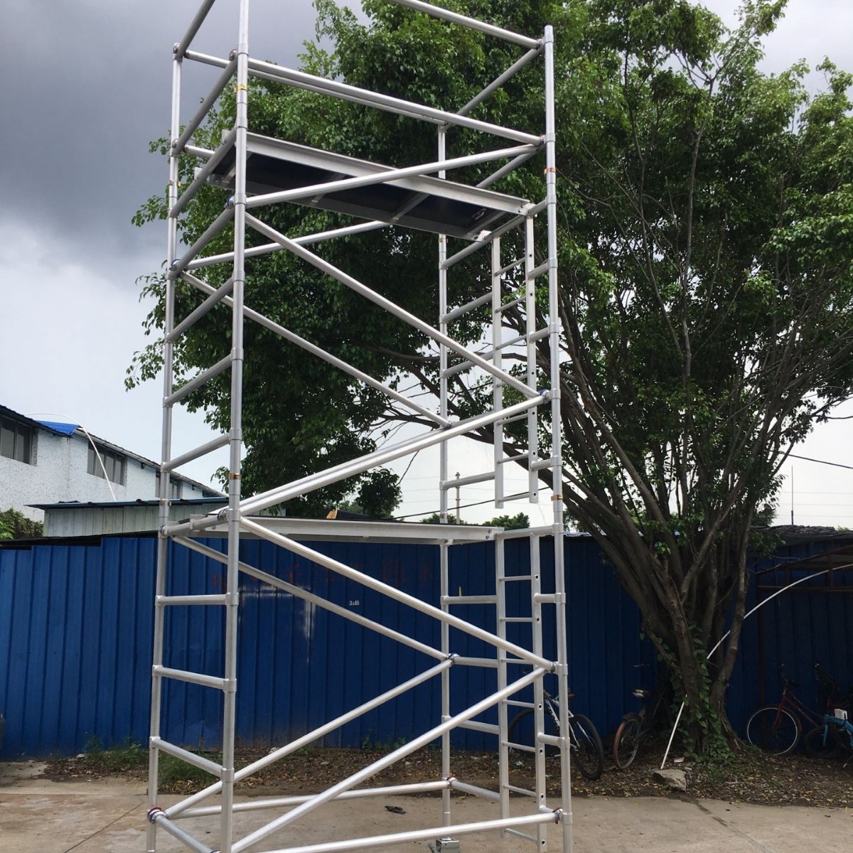 厂家镀锌脚手架 移动检修平台高空作业工地门型锁扣活动脚手架