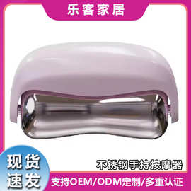 不锈钢手持按摩器凝胶可持续冷却冷敷身体滚轮肌肉恢复缓解疼痛