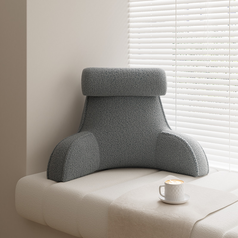 요추베개-루프벨벳-다크그레이