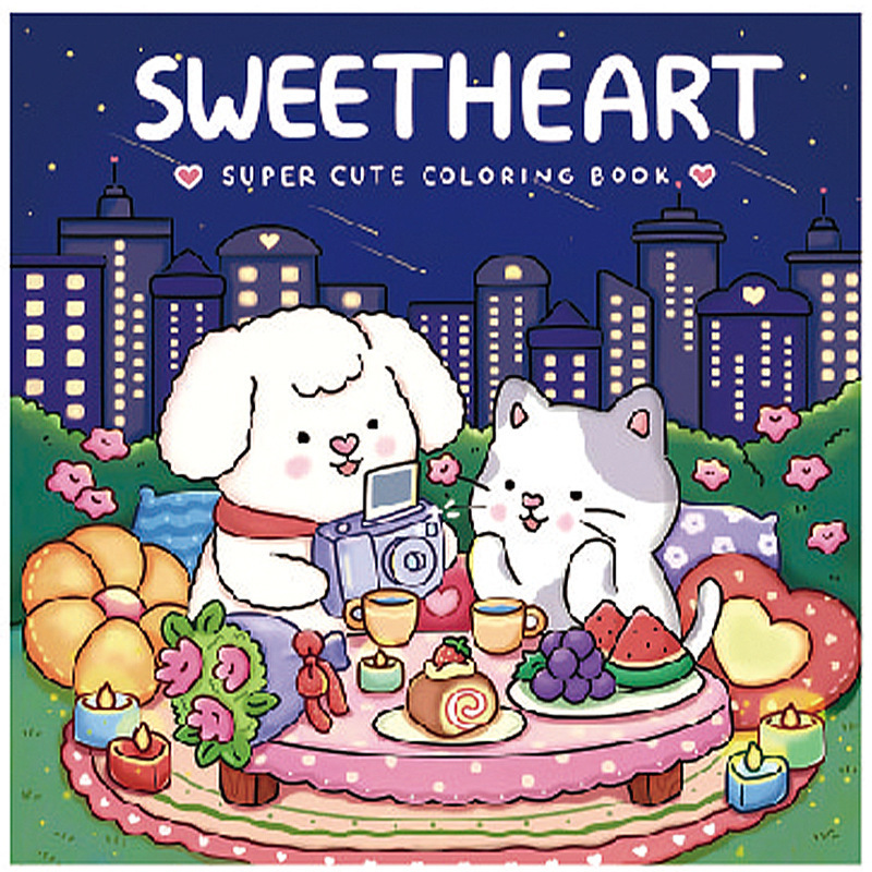 跨境涂色本 Spooky Cutie Coloring Book 怪兽系列儿童涂鸦填色本|undefined
