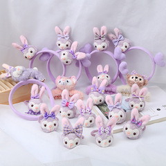 玲娜貝兒毛絨抓夾女新款長春花藍星黛露發箍韓版頭繩洗臉髮帶髮飾